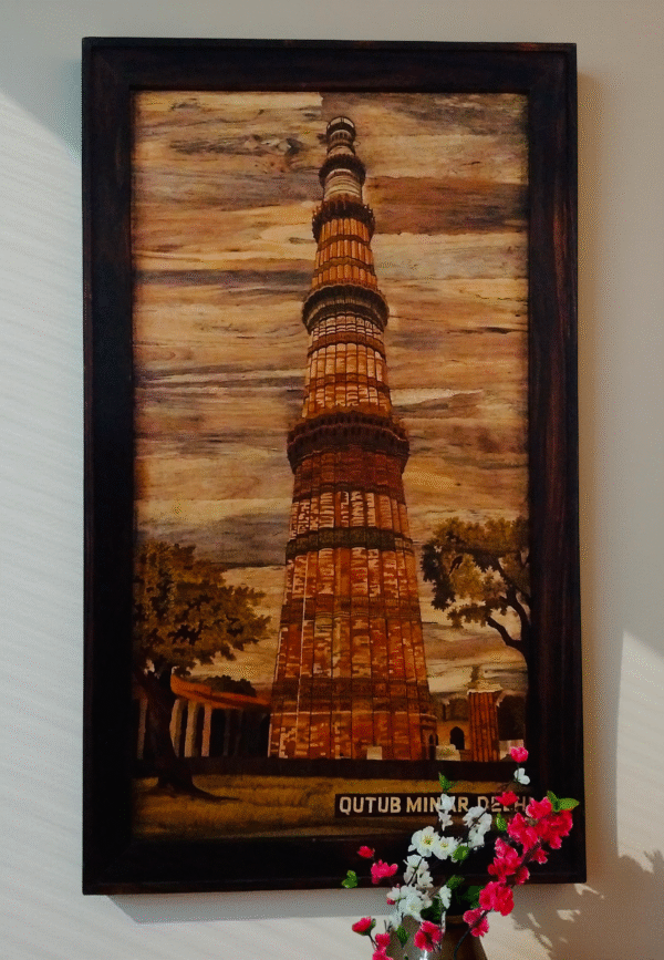 Qutub Minar Rosewood Inlay